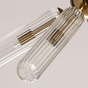 Люстра на штанге De City Олимпия 62 106011806 цвет плафона/подвески Прозрачный, цвет арматуры Бронза-4