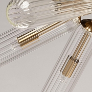 Люстра на штанге De City Олимпия 62 106011806 цвет плафона/подвески Прозрачный, цвет арматуры Бронза-6