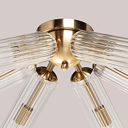 Люстра на штанге De City Олимпия 62 106011806 цвет плафона/подвески Прозрачный, цвет арматуры Бронза-7