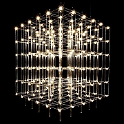 Люстра O-LUCE Cosmic Glass ячейка 15*15 см 1094011-0 цвет плафона/подвески Прозрачный, цвет арматуры Хром