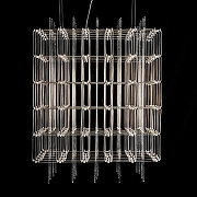 Люстра O-LUCE Cosmic Glass ячейка 15*15 см 1094011-0 цвет плафона/подвески Прозрачный, цвет арматуры Хром-1