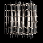 Люстра O-LUCE Cosmic Glass ячейка 15*15 см 1094011-0 цвет плафона/подвески Прозрачный, цвет арматуры Хром-2