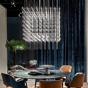 Люстра O-LUCE Cosmic Glass ячейка 15*15 см 1094011-0 цвет плафона/подвески Прозрачный, цвет арматуры Хром-3