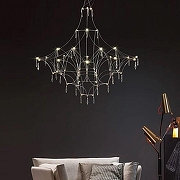 Люстра O-LUCE Opra 1095511-0 цвет плафона/подвески Прозрачный, цвет арматуры Хром-5