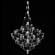 Люстра O-LUCE Alla Crystal 1095311-0 цвет плафона/подвески Прозрачный, цвет арматуры Хром