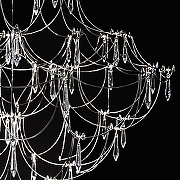 Люстра O-LUCE Alla Crystal 1095311-0 цвет плафона/подвески Прозрачный, цвет арматуры Хром-9