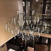 Люстра O-LUCE Opra 1095511-5 цвет плафона/подвески Прозрачный, цвет арматуры Золото-5