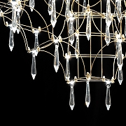 Люстра O-LUCE Opra 1095511-3 цвет плафона/подвески Прозрачный, цвет арматуры Золото-3