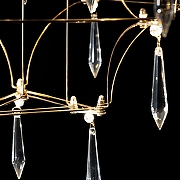 Люстра O-LUCE Opra 1095511-3 цвет плафона/подвески Прозрачный, цвет арматуры Золото-4