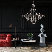 Люстра O-LUCE Opra 1095511-6 цвет плафона/подвески Прозрачный, цвет арматуры Золото-6