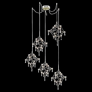 Люстра O-LUCE Mariah 5 1097411-0 цвет плафона/подвески Прозрачный, цвет арматуры Хром