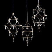 Люстра O-LUCE Mariah 3 1097311-1 цвет плафона/подвески Прозрачный, цвет арматуры Золото-5