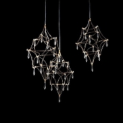 Люстра O-LUCE Mariah 3 1097311-1 цвет плафона/подвески Прозрачный, цвет арматуры Золото-8