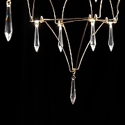 Люстра O-LUCE Mariah 3 1097311-1 цвет плафона/подвески Прозрачный, цвет арматуры Золото-12