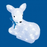 Зверь световой Uniel Лежащий оленёнок 11031 цвет Белый, синий, черный-1