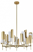 Люстра на штанге Indigo Impero 11048/7R Gold цвет плафона/подвески Белый, цвет арматуры Золото