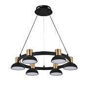 Люстра Indigo Traforo 11059/6P Black цвет плафона/подвески Черный, цвет арматуры Золото, Черный-4