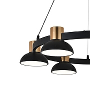 Люстра Indigo Traforo 11059/6P Black цвет плафона/подвески Черный, цвет арматуры Золото, Черный-5