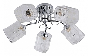 Люстра Escada Aron1a 1106/5PL цвет плафона/подвески Прозрачный, цвет арматуры Хром