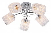 Люстра Escada Aron1a 1106/5PL цвет плафона/подвески Прозрачный, цвет арматуры Хром-1