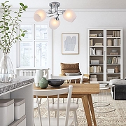 Люстра Escada Sorbar1a 1108/3PL цвет плафона/подвески Белый, цвет арматуры Хром-3