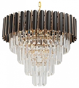 Люстра De City Бриз 35 111014308 цвет плафона/подвески Прозрачный, цвет арматуры Золото, Черный