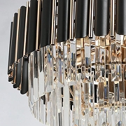 Люстра De City Бриз 35 111014308 цвет плафона/подвески Прозрачный, цвет арматуры Золото, Черный-4