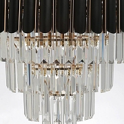 Люстра De City Бриз 35 111014308 цвет плафона/подвески Прозрачный, цвет арматуры Золото, Черный-7