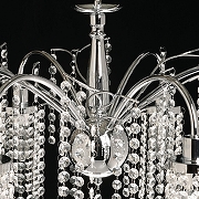 Люстра De City Бриз 24 111017706 цвет плафона/подвески Прозрачный, цвет арматуры Хром-8