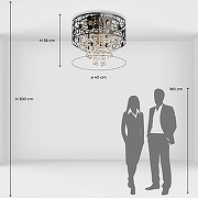 Люстра De City Бриз 25 111018405 цвет плафона/подвески Прозрачный, Хром, цвет арматуры Золото-10