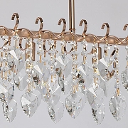 Люстра на штанге De City Бриз 28 111018603 цвет плафона/подвески Прозрачный, цвет арматуры Золото-2