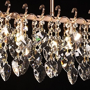 Люстра на штанге De City Бриз 28 111018603 цвет плафона/подвески Прозрачный, цвет арматуры Золото-3