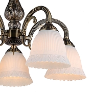 Люстра на штанге Escada Versa1lles 1114/5PL Bronze цвет плафона/подвески Белый, цвет арматуры Бронза-3