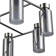 Люстра на штанге Escada Centaurus 1115/8PL цвет плафона/подвески Дымчатый, цвет арматуры Хром-3