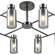 Люстра на штанге Escada Centaurus 1115/8PL цвет плафона/подвески Дымчатый, цвет арматуры Хром-4