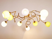 Люстра Doge Luce 111 111P10GO-211 цвет плафона/подвески Разноцветный, цвет арматуры Золото-1