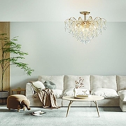 Люстра на штанге Escada Aurea 1124/8PL цвет золото-3