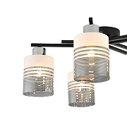 Люстра Escada TOREN1A 1132/5P цвет плафона/подвески Белый, Серый, цвет арматуры Черный-3