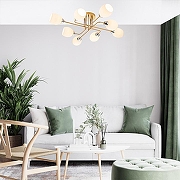 Люстра на штанге Escada Hope 1132/8P Gold цвет золото, серебро-4