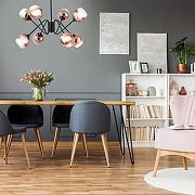 Люстра на штанге Escada Cherry 1136/8P цвет черный-3