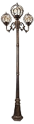 Фонарный столб Feron Сфера 11390 цвет золото черненое