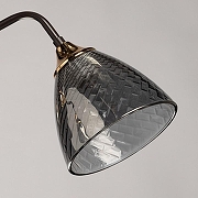 Люстра на штанге De City Альфа 29 115010303 цвет плафона/подвески Светло-серый, цвет арматуры Золото, Коричневый-2