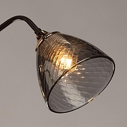 Люстра на штанге De City Альфа 29 115010303 цвет плафона/подвески Светло-серый, цвет арматуры Золото, Коричневый-3