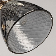 Люстра на штанге De City Альфа 29 115010303 цвет плафона/подвески Светло-серый, цвет арматуры Золото, Коричневый-4