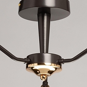 Люстра на штанге De City Альфа 29 115010303 цвет плафона/подвески Светло-серый, цвет арматуры Золото, Коричневый-6