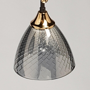 Люстра на штанге De City Альфа 29 115010405 цвет плафона/подвески Светло-серый, цвет арматуры Золото, Коричневый-4