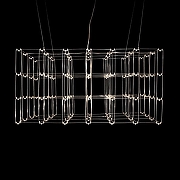 Люстра O-LUCE Cosmic Glass ячейка 20*20 см 11787611-2 цвет плафона/подвески Прозрачный, цвет арматуры Хром-1