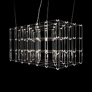 Люстра O-LUCE Cosmic Glass ячейка 20*20 см 11787611-2 цвет плафона/подвески Прозрачный, цвет арматуры Хром-3