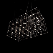 Люстра O-LUCE Cosmic Glass ячейка 20*20 см 11787611-6 цвет плафона/подвески Прозрачный, цвет арматуры Золото-2