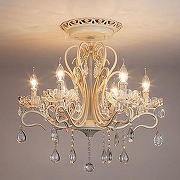 Люстра Eurosvet Etna 12205/6 белый Strotskis цвет плафона/подвески Прозрачный, цвет арматуры Белый-1